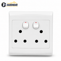 Double Switched Wall Socket Outlet – 16A